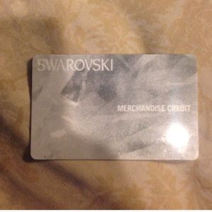 Swarovski gift card/merchandise credit;