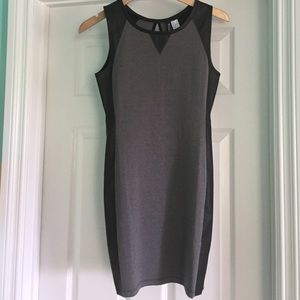 H&M SZ S faux leather dress