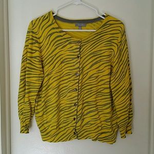 Zebra print cardigan