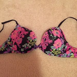 Floral pattern bra