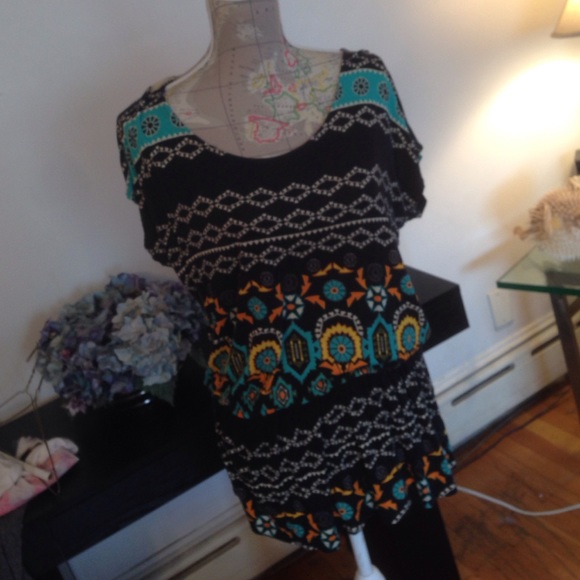 Forever 21 tribal cinched top