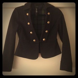 Anthropologie Priorities Military Cropped Jacket