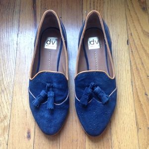 Dolce Vita blue suede loafers