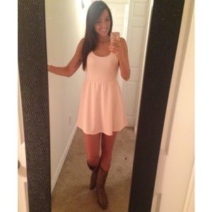 Short sleeve pink dress size small