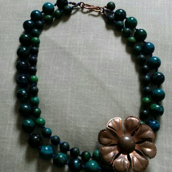 Handcrafted beaded necklace