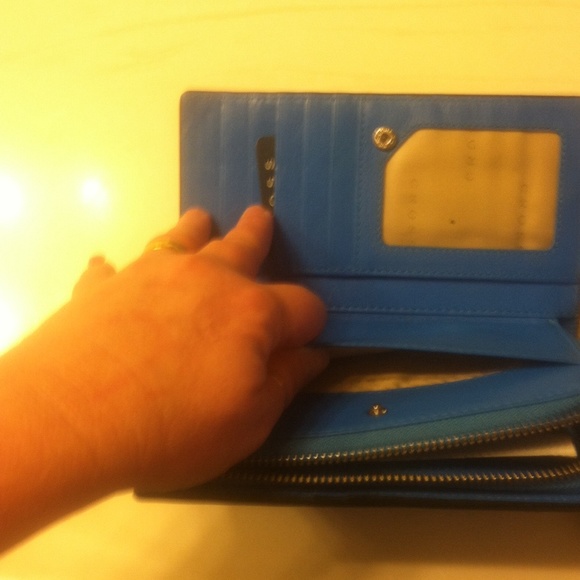 Blue "CROSS" wallet - Picture 3 of 4