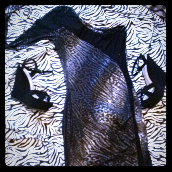 Animal print club dress