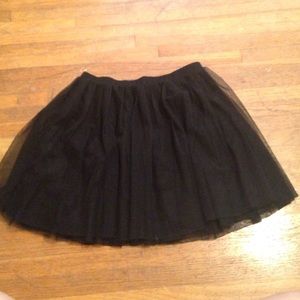black tulle skirt