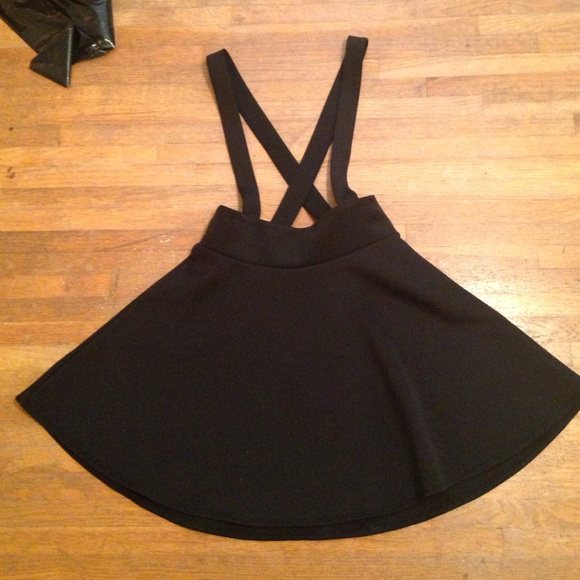 black suspender skirt