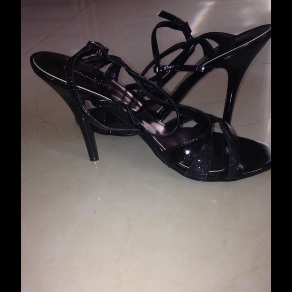 Black Strappy Heels