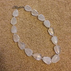 Clear choker statement necklace