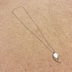 Christopher Straub leaf pendant necklace