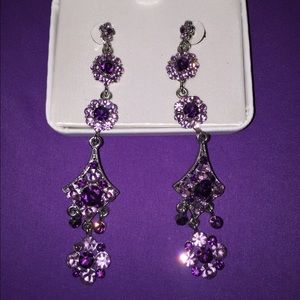 Dangling Puple Earrings