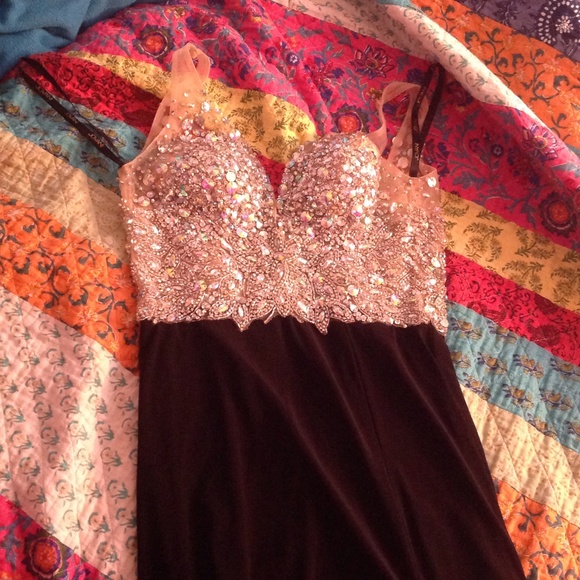 Jovani black long prom/pageant dress