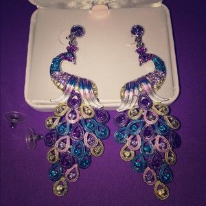 Pretty Peacock Earrings