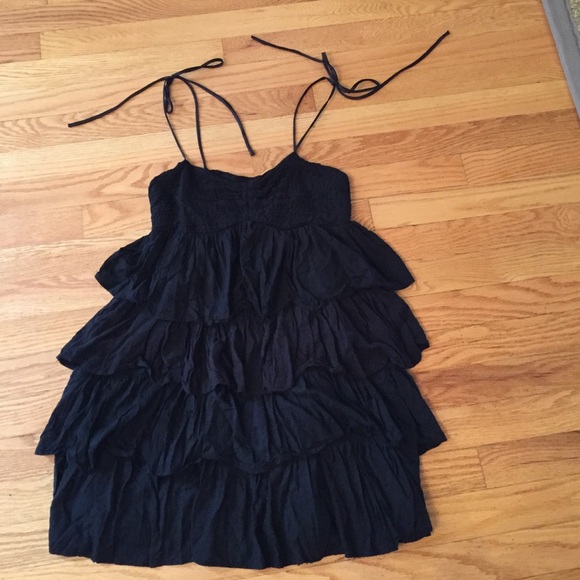 Black Ruffle Sundress - Picture 3 of 3