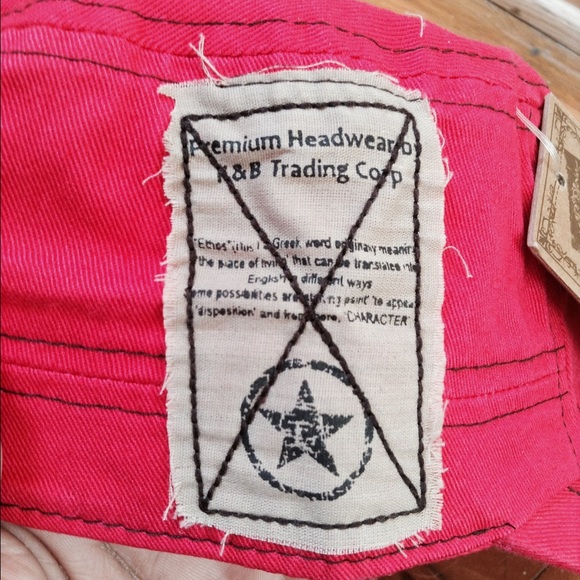 💕Pink Military Style Hat💕 - Picture 4 of 4