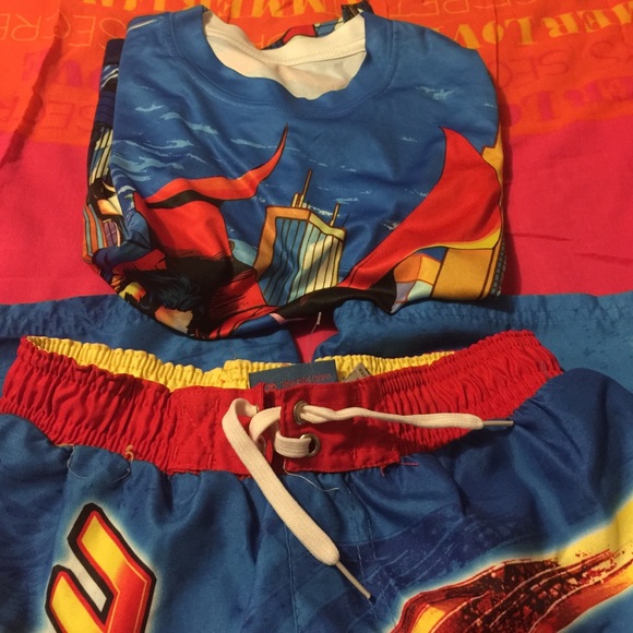 Superman swimwear for boys.