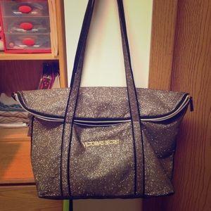 Victoria Secret glitter tote
