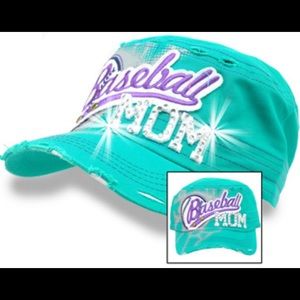 New bling baseball Mom hat