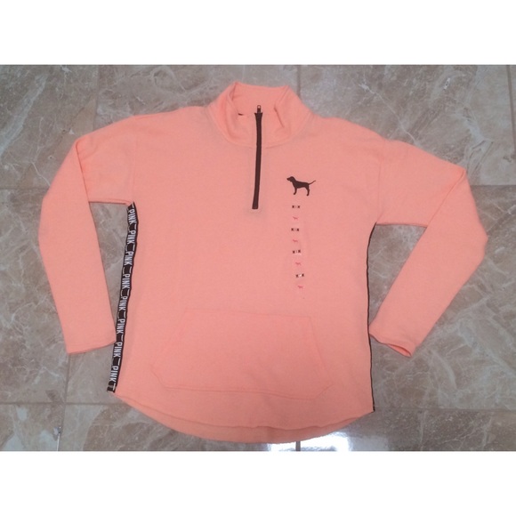 PINK Victoria's Secret Sweaters - Vs Pink Half Zip