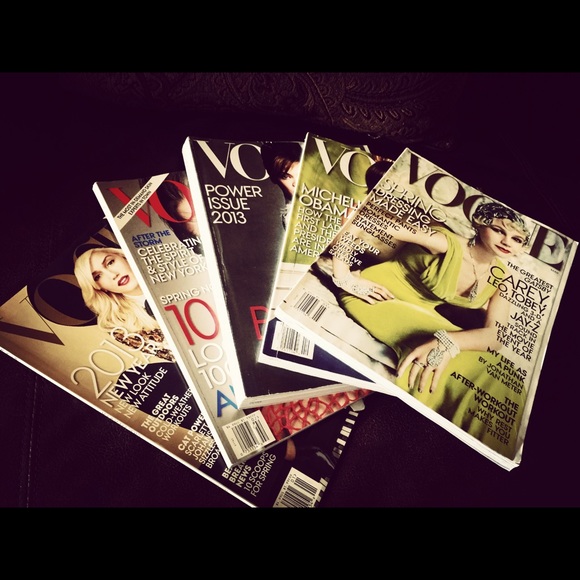 2013 Jan-May VOGUE Collection magazines