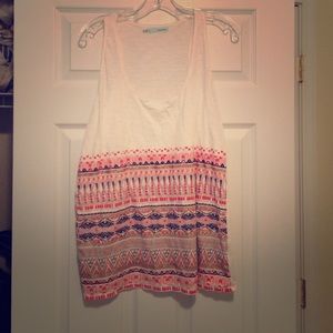 Aztec pattern tank top