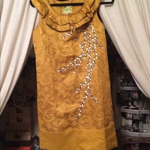 Gorgeous embroidered Anthropologie dress. Size 4.