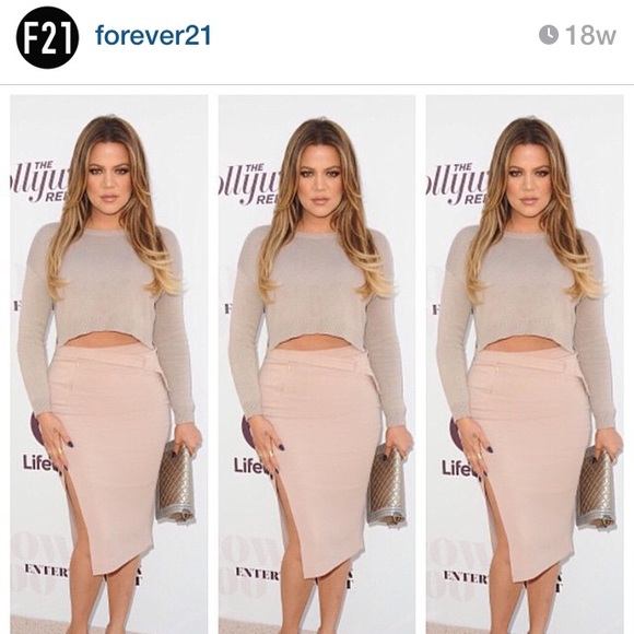 Taupe Cropped Long Sleeve Sweater