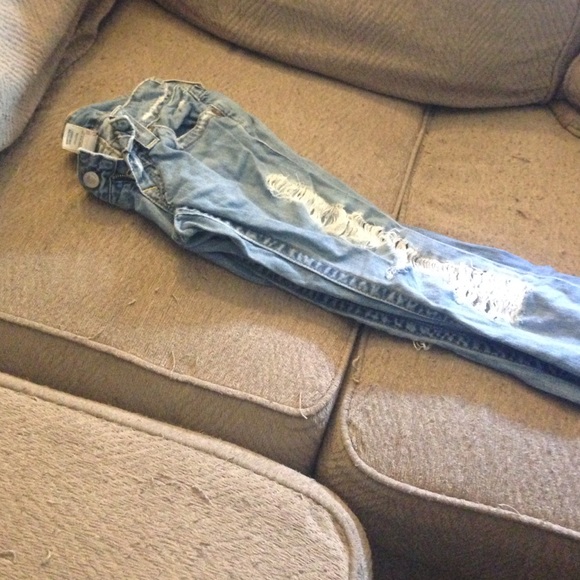 Distressed light wash true religions FINAL SALE