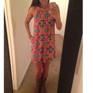 Aztec Boutique Shift Dress Small