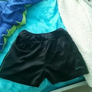 Black and Green NIKE shorts