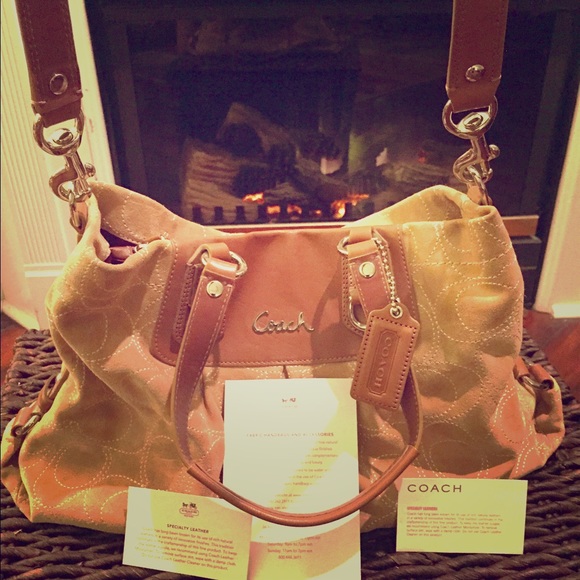 🌟✨💥SOLD💥🌟✨💥 ASHLEY STITCHED SUEDE COACH