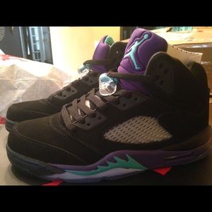 Grape Jordan 5's