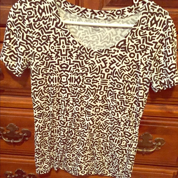 Black and white printed shirt from PACSUN