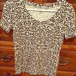 Black and white printed shirt from PACSUN