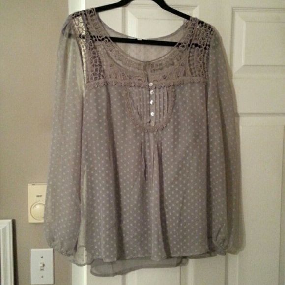 Sheer flowy top by Daniel Rainn