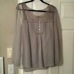 Sheer flowy top by Daniel Rainn