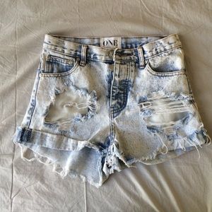 One Teaspoon Hawks denim shorts