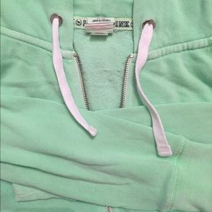 LOVE PINK zip-up light green