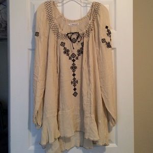 Hi low boho top