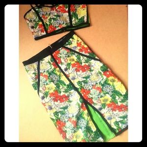 Floral skirt set