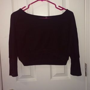 Black crop top