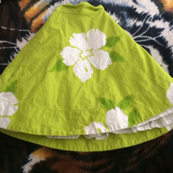 lime green Hollister skirt