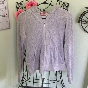 JUICY COUTURE Grey Velour Hoodie 💕 Size M