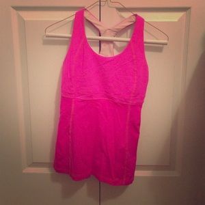 Hot pink Lululemon top
