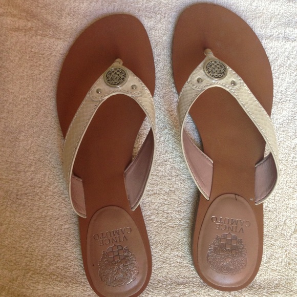 Flip flops and earrings together