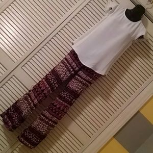 Tribal print Palazzo pants.