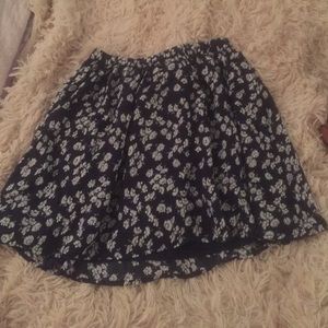 Floral print skirt