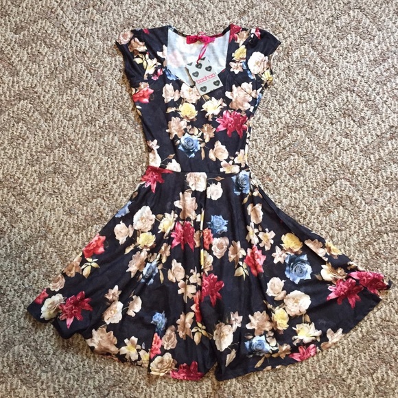 Floral skater dress